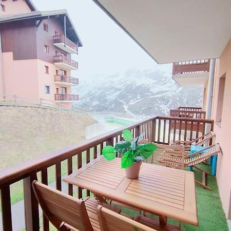 Superbe T2, à 100 mètres des pistes, piscine d'été Valmeinier Exterior foto